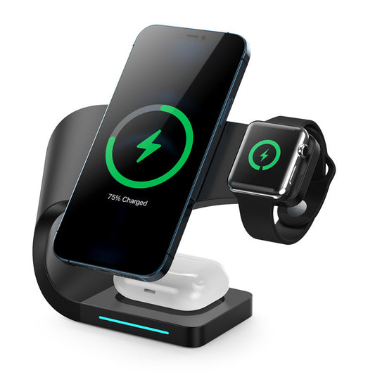 15W Fast Wireless Charger – Type-C Pad with LED & Alloy Base
