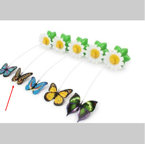 Electric Rotating Butterfly & Bird Cat Toy – Interactive 360° Motion Toy for Indoor Cats