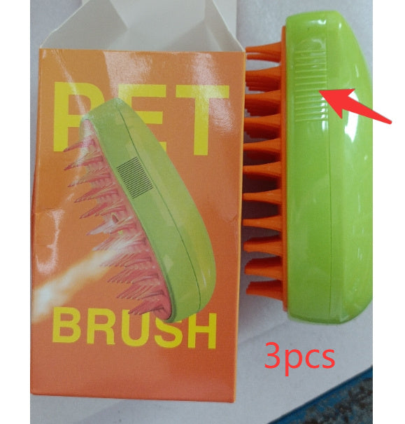 Modern Plastic Pet Brush – Compact & Gentle Grooming for Cats & Dogs