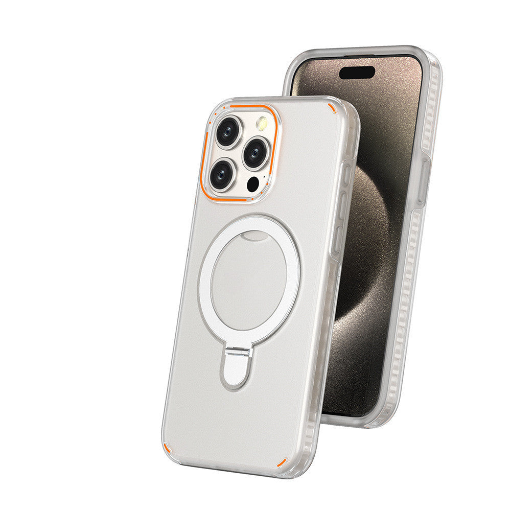 MagSafe iPhone 13 & 14 Case with Invisible Stand – Shockproof & Lens Protection