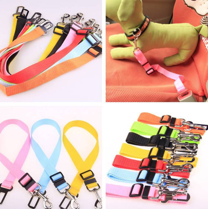 Adjustable Pet Car Seat Belt – Secure & Comfortable Travel Harness for Dogs & Cats – grooming kit