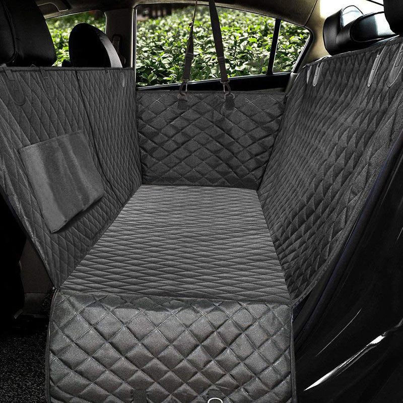 Waterproof Dog Car Seat Cover – Mesh Window, Anti-Slip, Universal Fit