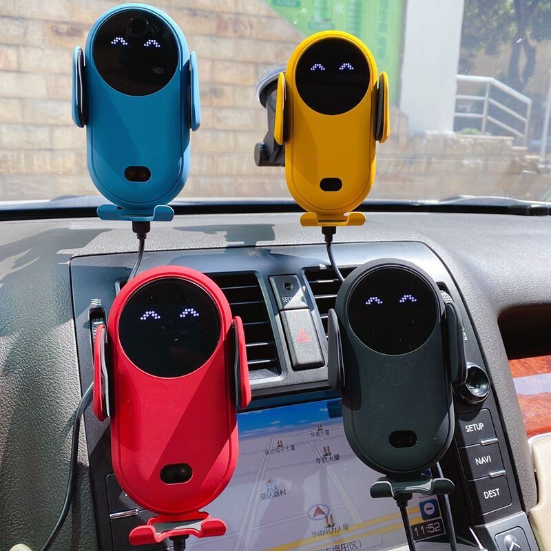 Infrared Sensor Wireless Car Charger – Auto-Clamp Phone Mount Holder - JEFF's Favorite Picks