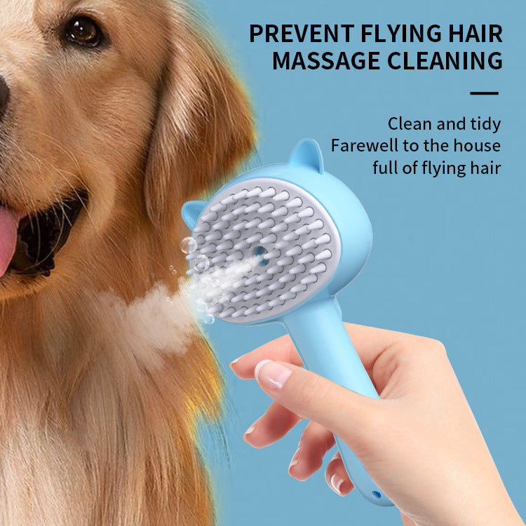 Steam Pet Grooming Brush – Rechargeable, Soothing Brush for Cats & Small Dogs