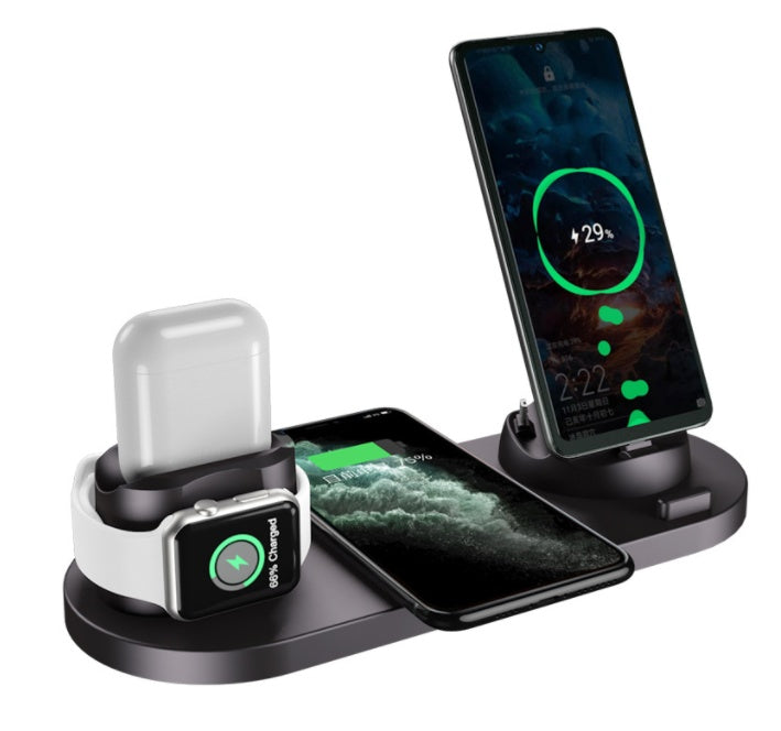 Wireless Charger For IPhone Fast Charger For Phone Fast Charging Pad For Phone Watch 6 In 1 Charging Dock Station - JEFF's Favorite Picks