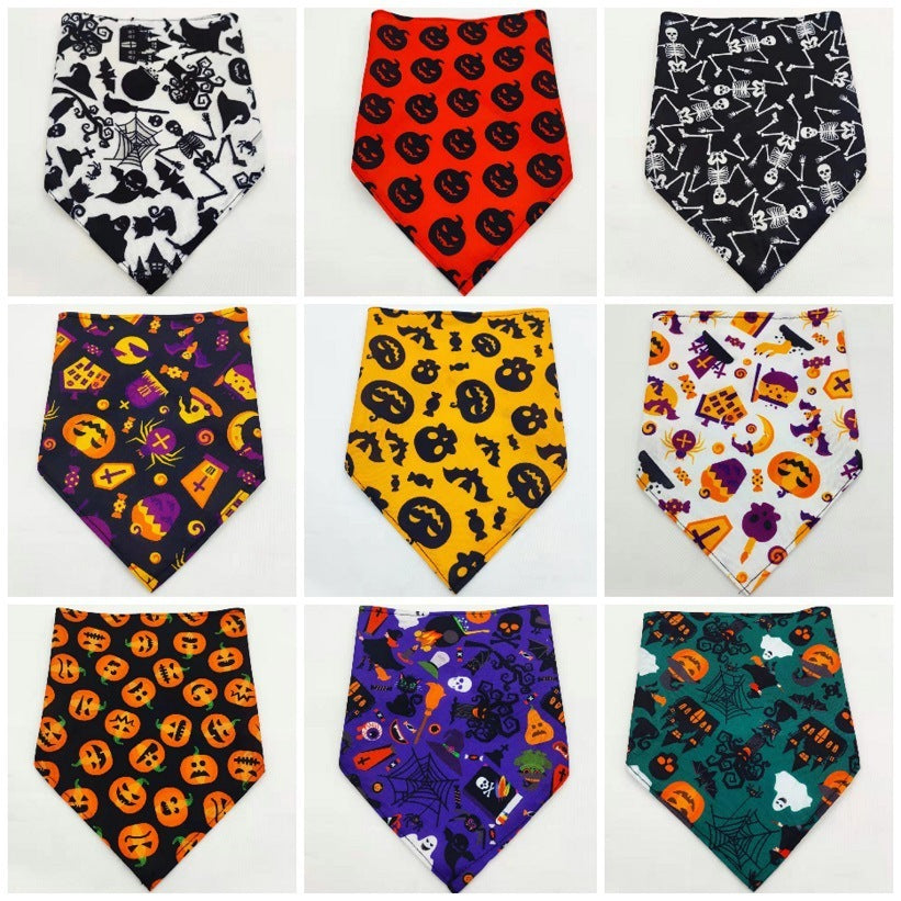 Tie-Dye Pet Bandana – Soft Polyester Dog & Cat Scarf