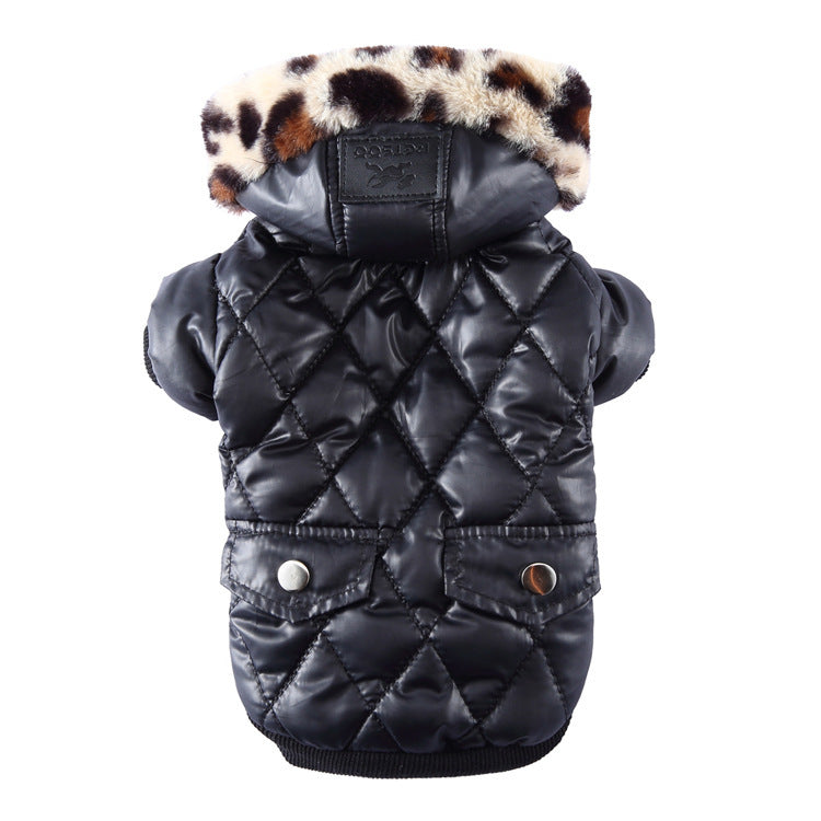 Korean Style Dog Hoodie – Fleece Winter Coat for Small & Medium Dogs
