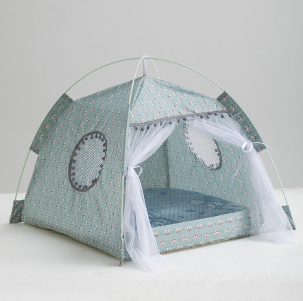 Portable Waterproof Pet Tent Bed – Foldable Outdoor Shelter for Cats & Small Dogs
