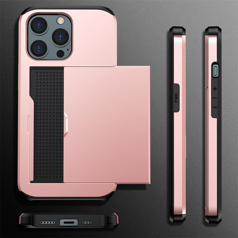 SGP Sliding Card Holder Phone Case – Dual Layer Protection + Wallet Function – phone-case