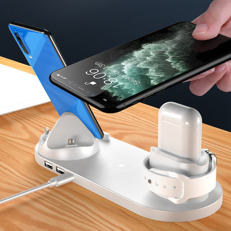 Wireless Charger For IPhone Fast Charger For Phone Fast Charging Pad For Phone Watch 6 In 1 Charging Dock Station - JEFF's Favorite Picks