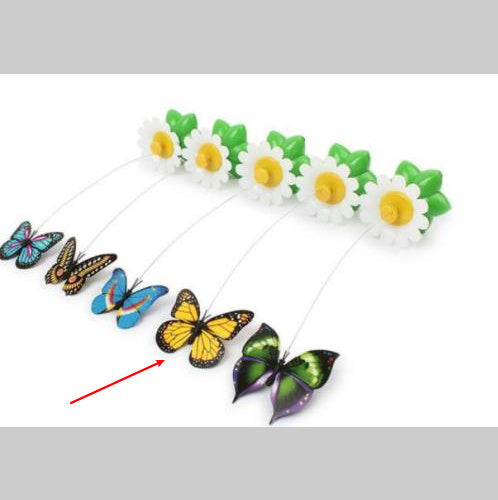 Electric Rotating Butterfly & Bird Cat Toy – Interactive 360° Motion Toy for Indoor Cats