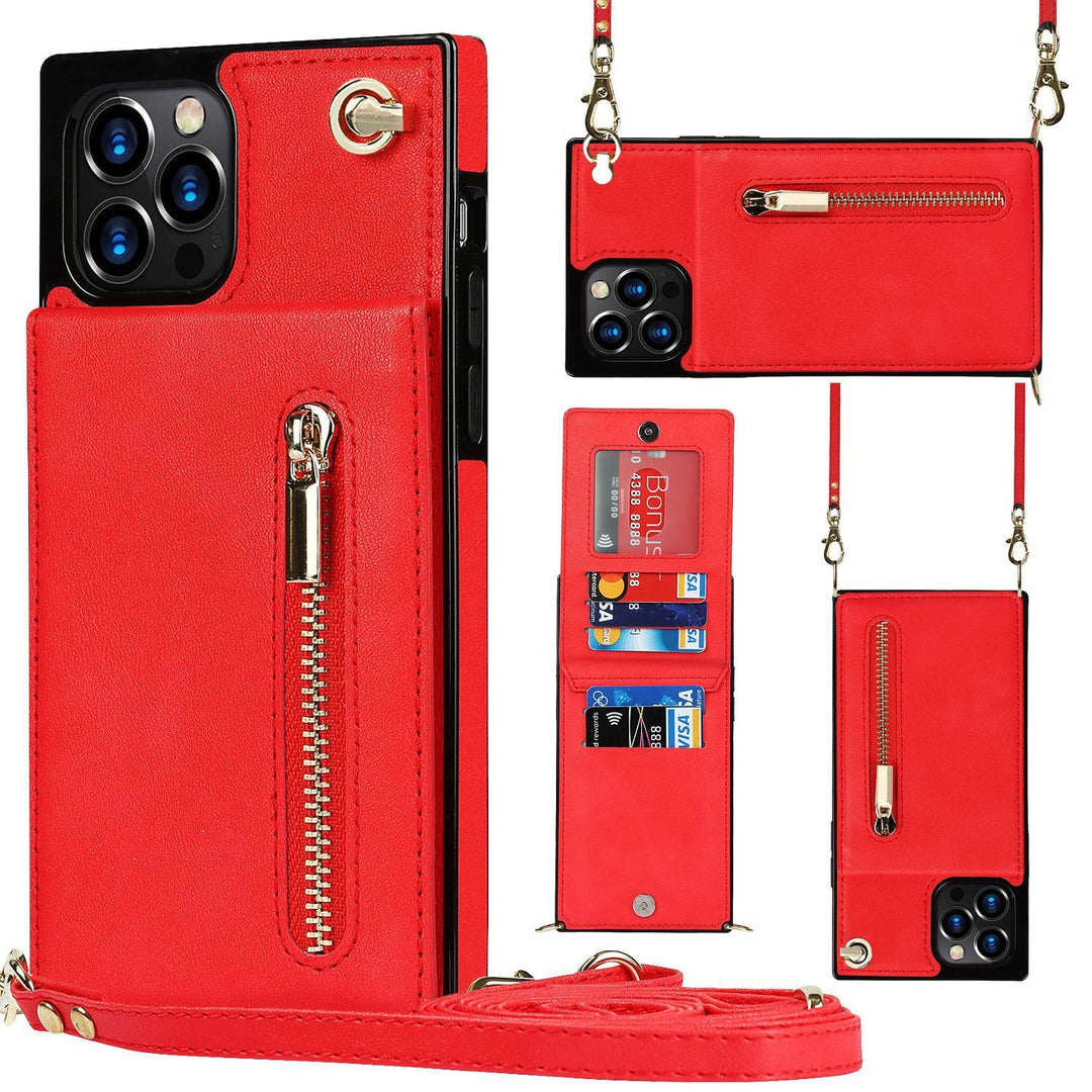 PU Leather Zipper Crossbody Phone Case – Wallet Cover for Samsung Models - JEFF's Favorite Picks