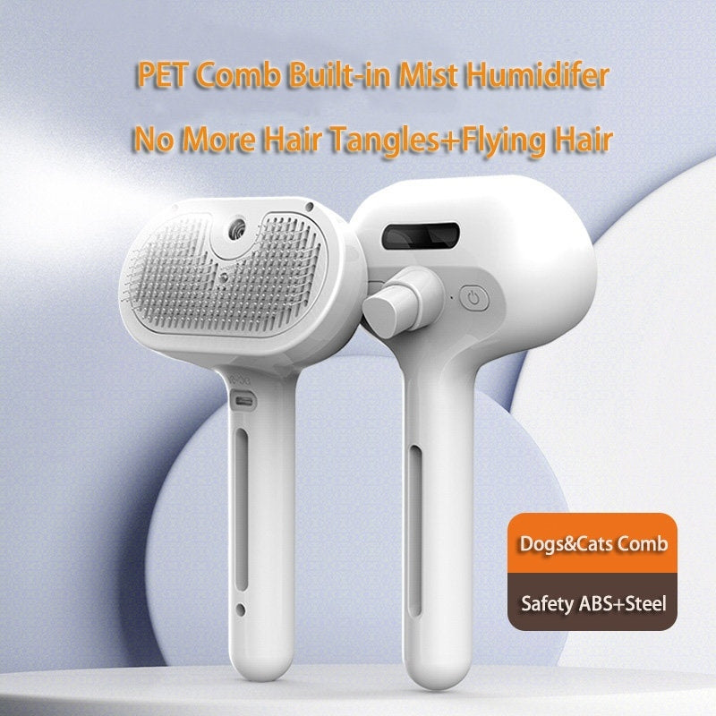 RK56 Self-Cleaning Pet Brush with Mist Spray – Detangle & Hydrate
