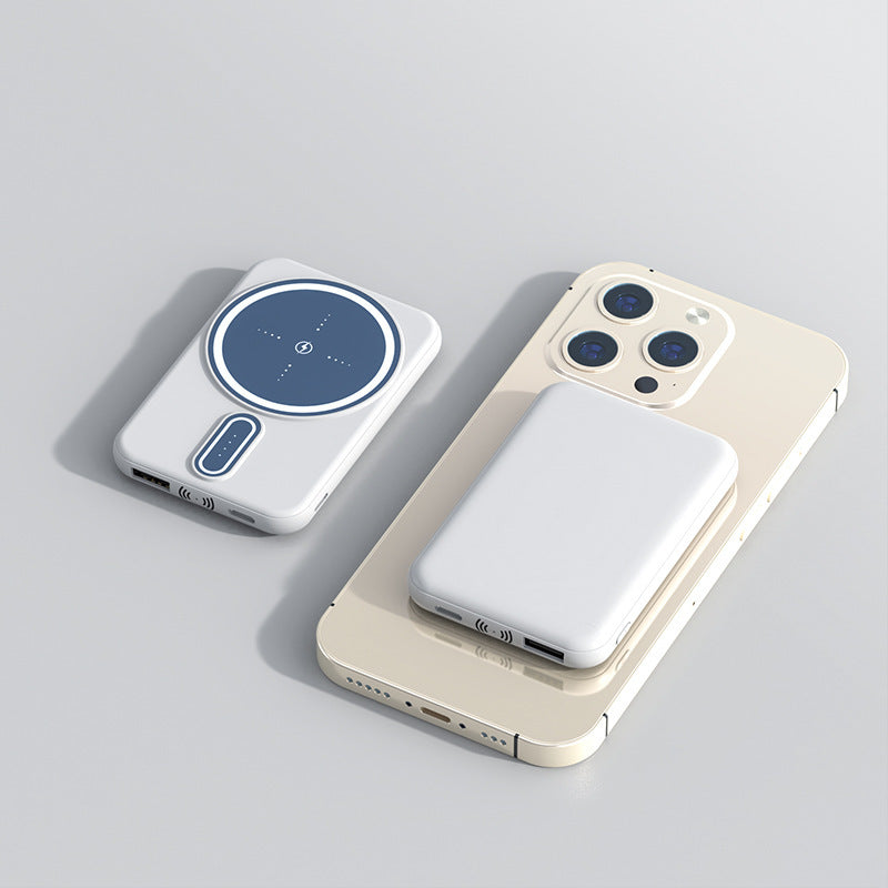 Magnetic Wireless Power Bank – 5000mAh/4000mAh for MagSafe iPhones & Qi Devices
