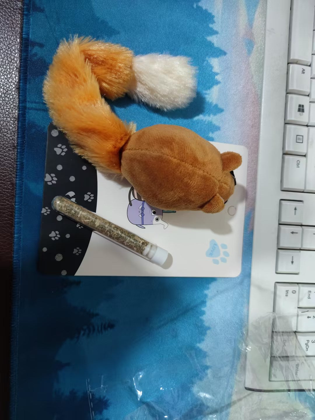 Plush Catnip Mouse Toy for Cats – Refillable Mint Pouch & Soft Fabric