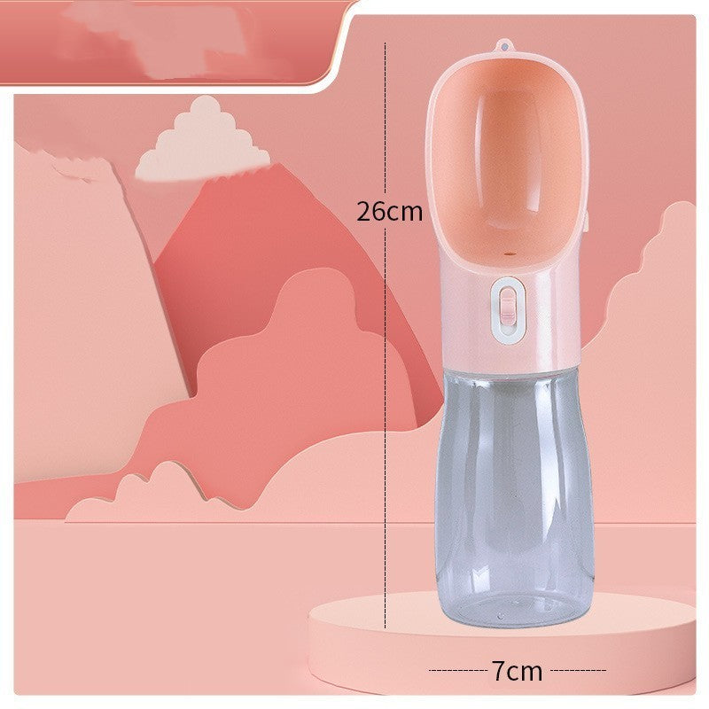 Portable Pet Water Bottle – 458ml Leak-Proof Dog & Cat Travel Cup