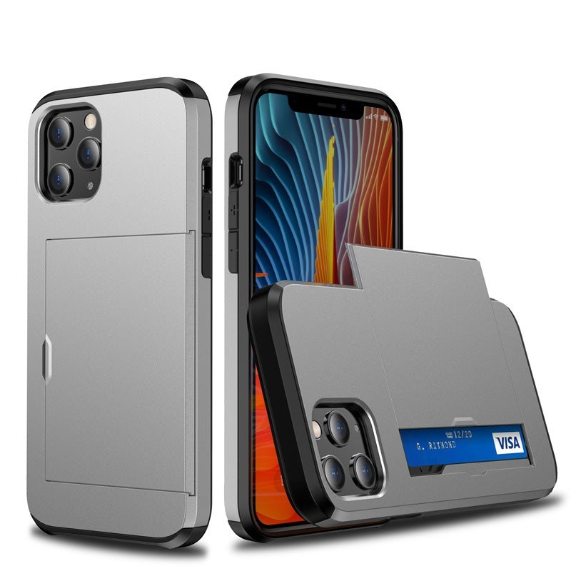 SGP Sliding Card Holder Phone Case – Dual Layer Protection + Wallet Function