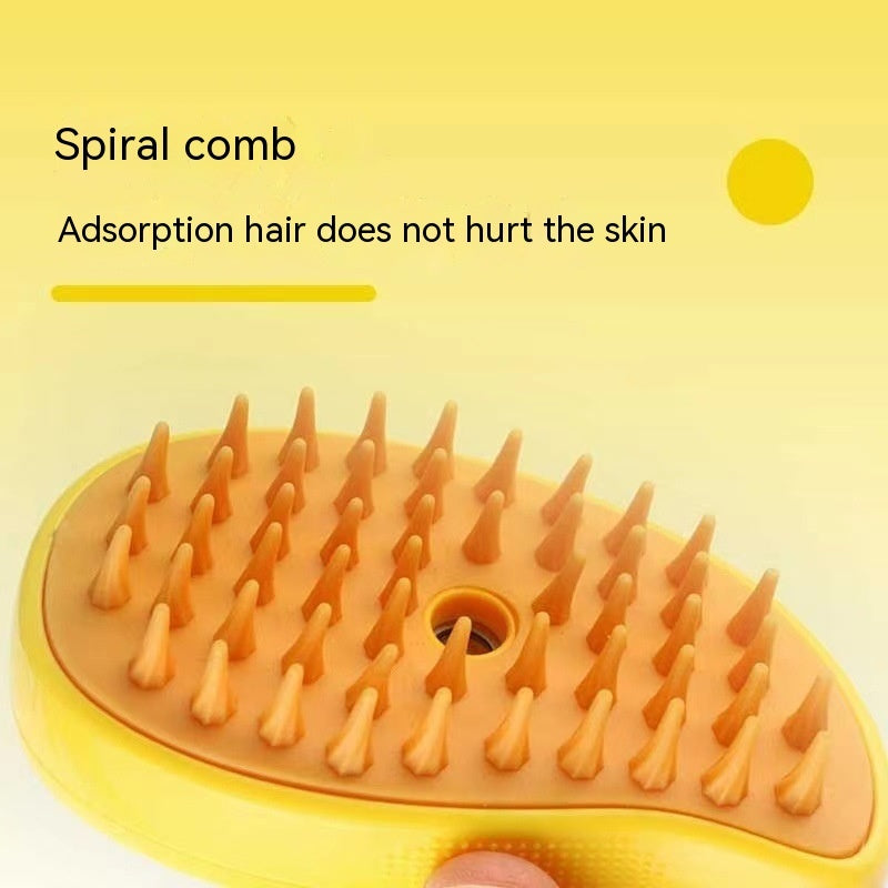 Modern Plastic Pet Brush – Compact & Gentle Grooming for Cats & Dogs