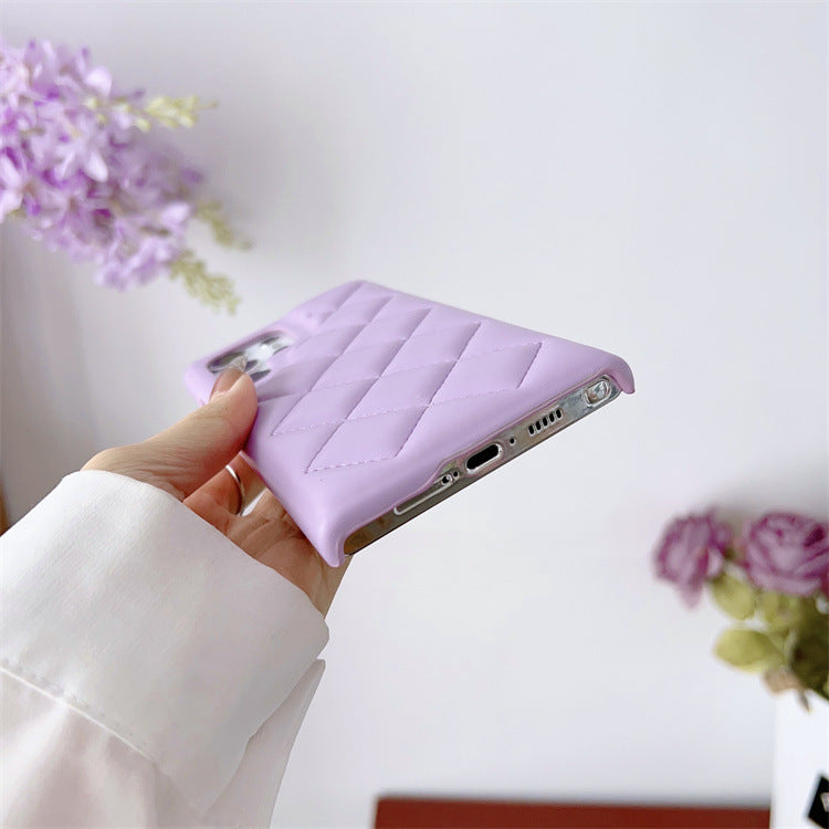 Puffer Jacket iPhone Case – Quilted Imitation Leather in Cozy Korean Style
