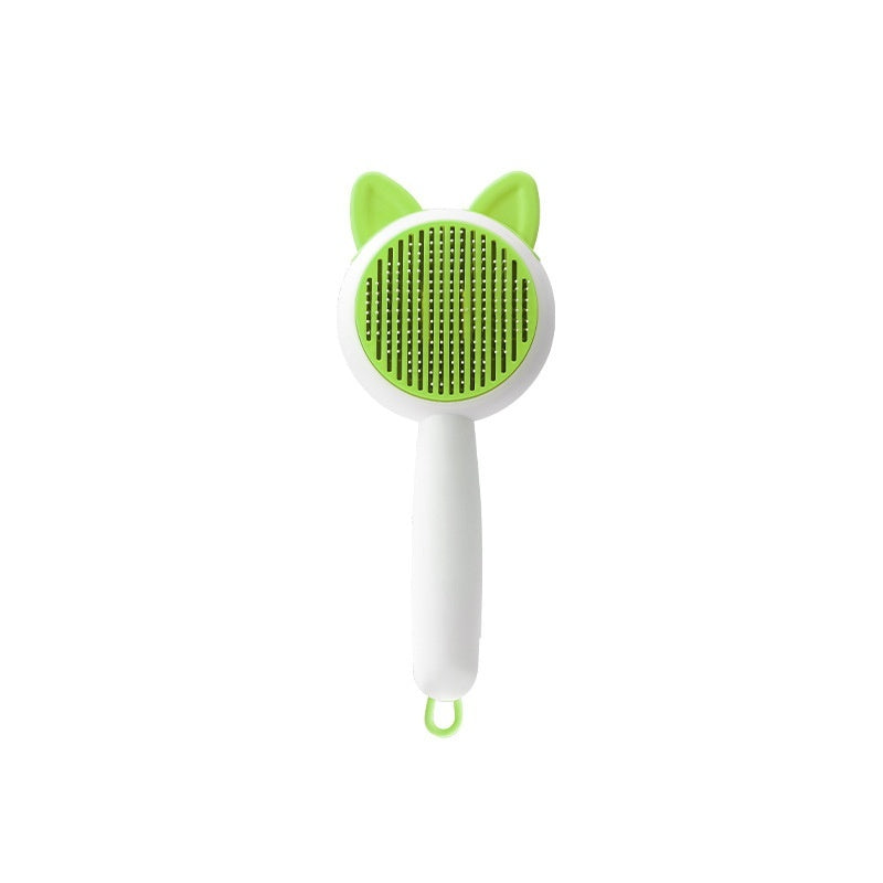 Pet Hair Removal Massage Comb – 2-in-1 Deshedding & Grooming Brush for Cats