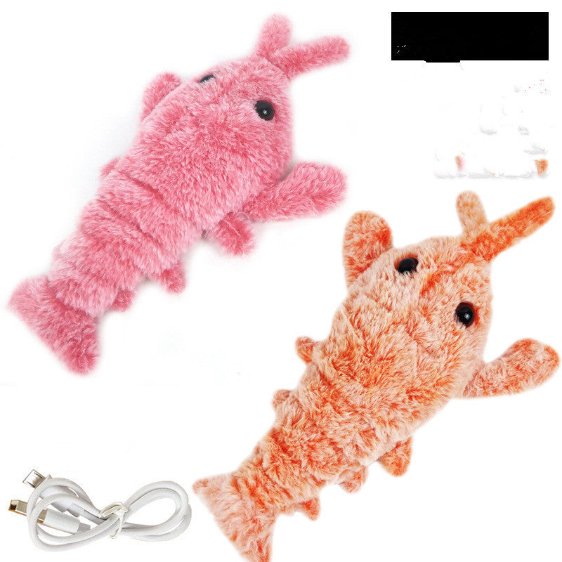 Electric Jumping Lobster Cat Toy | USB Rechargeable Plush Toy