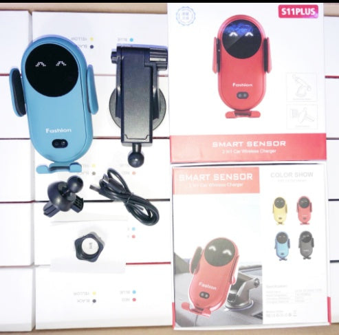 Infrared Sensor Wireless Car Charger – Auto-Clamp Phone Mount Holder - JEFF's Favorite Picks