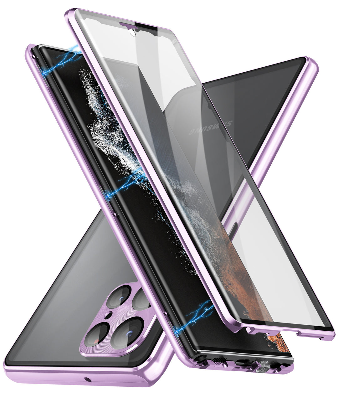 Magnetic Mirror Metal Phone Case – Stylish Shockproof Cover for Android Phones