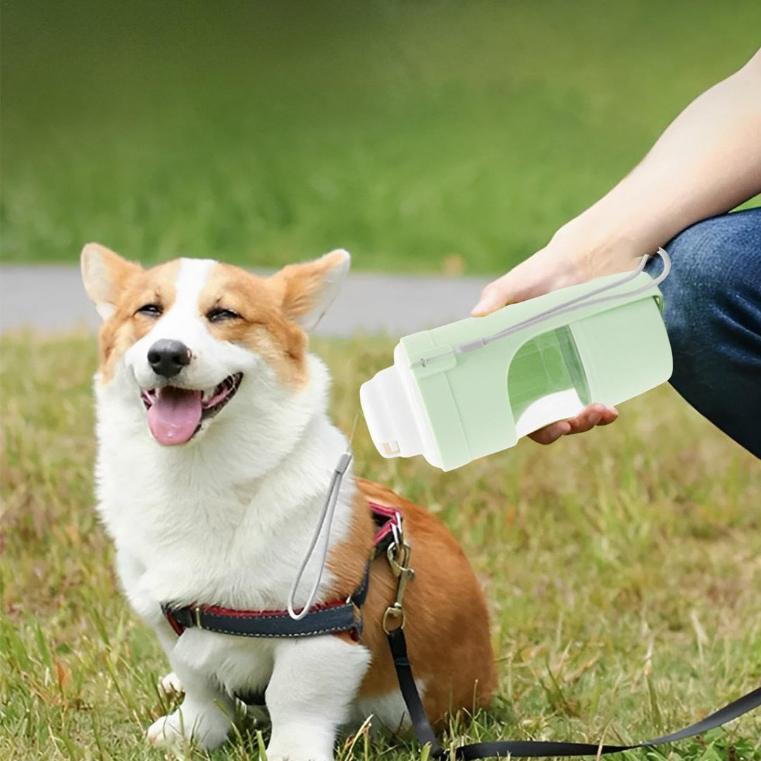 2-in-1 Pet Water & Food Bottle – Leakproof Travel Feeder for Dogs & Cats – grooming kit