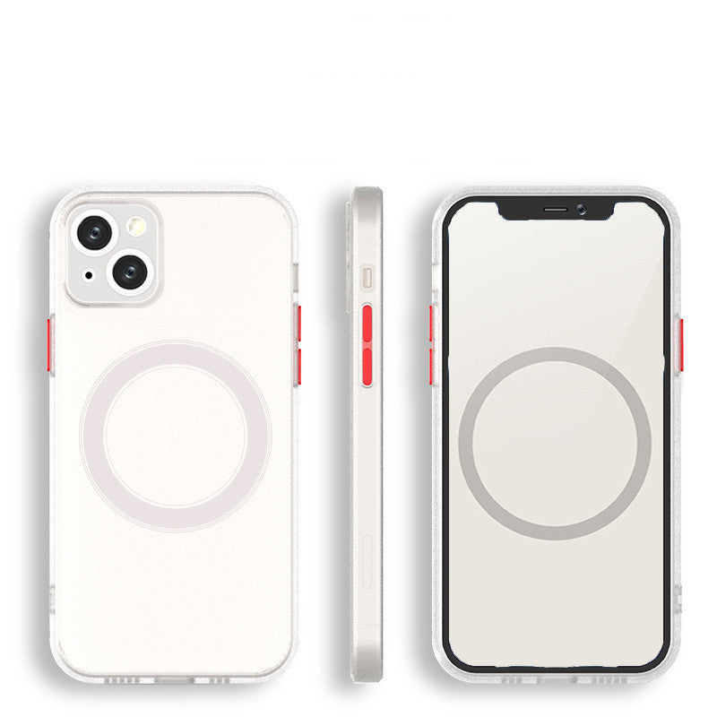 Magnetic iPhone Case – Slim Shockproof PC + TPU Cover with MagSafe Compatibility