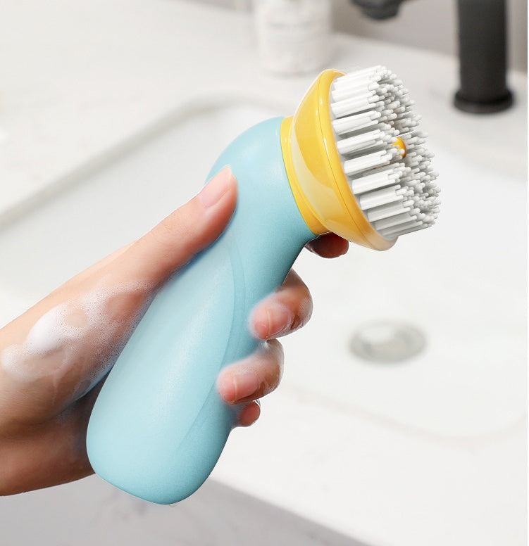 Pet Bath Massage Brush for Dogs & Cats – Soft TPR Grooming Tool for Shedding & Bathing