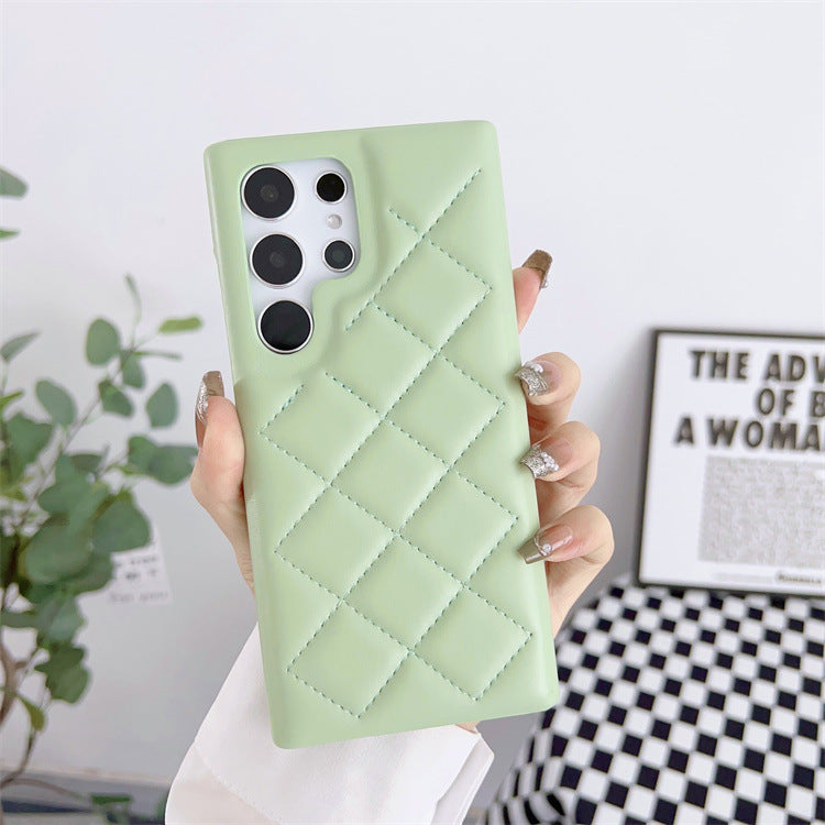 Puffer Jacket iPhone Case – Quilted Imitation Leather in Cozy Korean Style