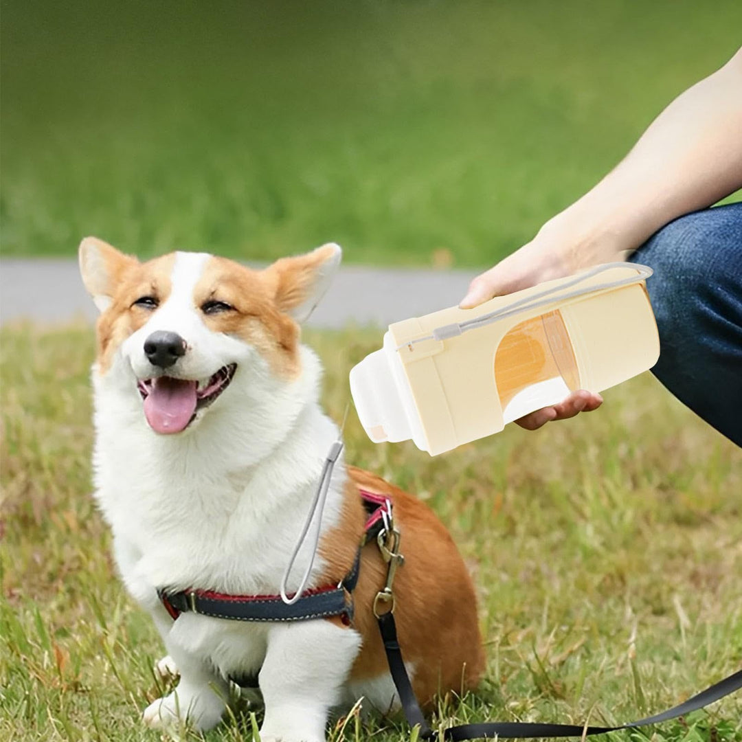 2-in-1 Pet Water & Food Bottle – Leakproof Travel Feeder for Dogs & Cats – grooming kit