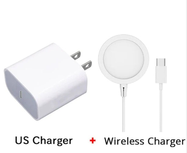 MagSafe-Compatible Metal Magnetic Wireless Charger – 9V/2A Fast Charging for iPhone