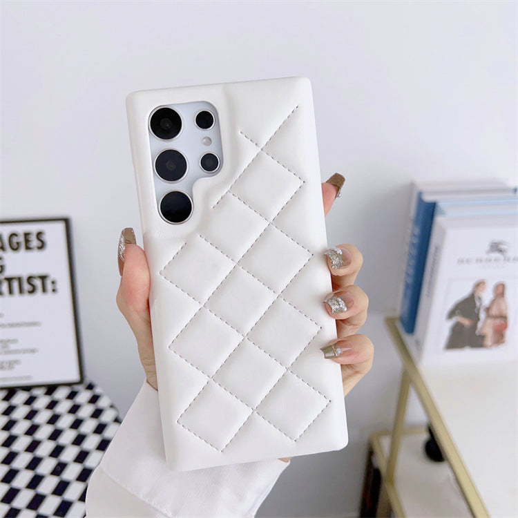 Puffer Jacket iPhone Case – Quilted Imitation Leather in Cozy Korean Style