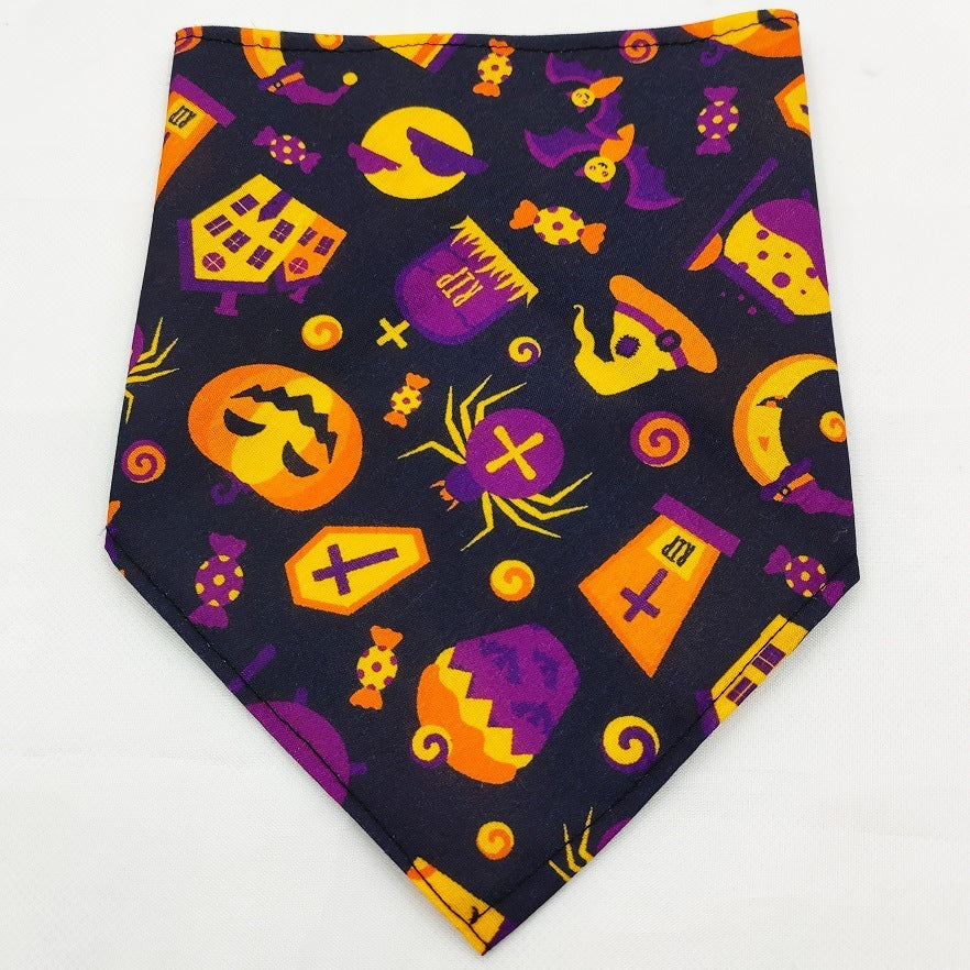 Tie-Dye Pet Bandana – Soft Polyester Dog & Cat Scarf