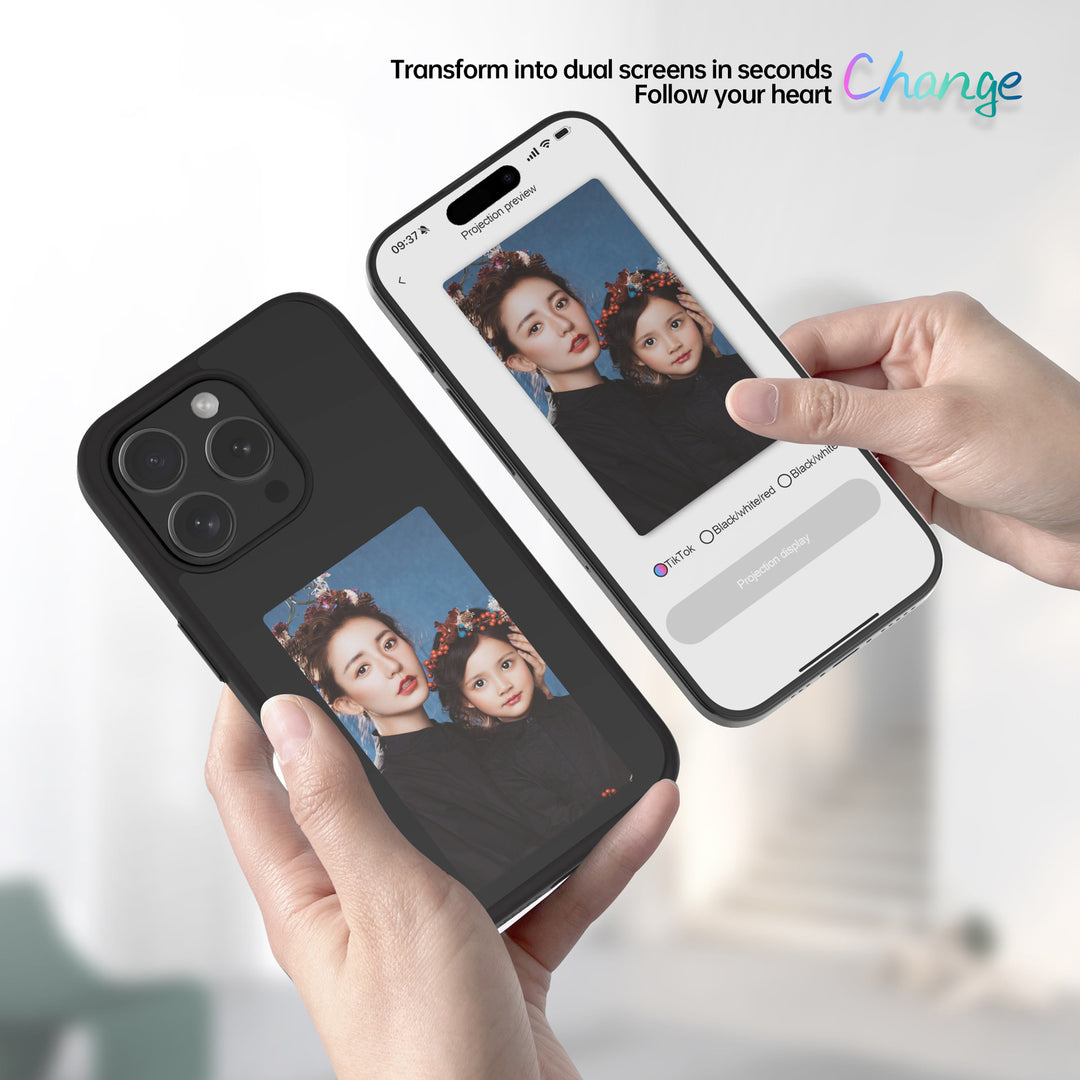 Mirror DIY iPhone Case with Magnetic Suction – TPU Protective Cover