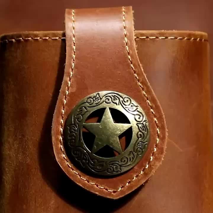 Vintage Top‑Grain Leather Phone Belt Bag for Outdoor Sports