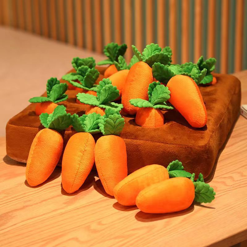 Interactive Carrot Pulling Snuffle Toy Mat for Dogs & Cats – IQ Training Play