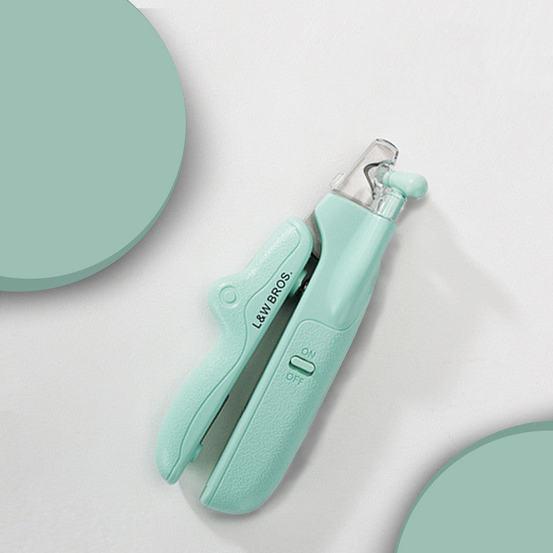 LED Pet Nail Clipper with Nail File & Collector – Safe Grooming for Cats & Dogs