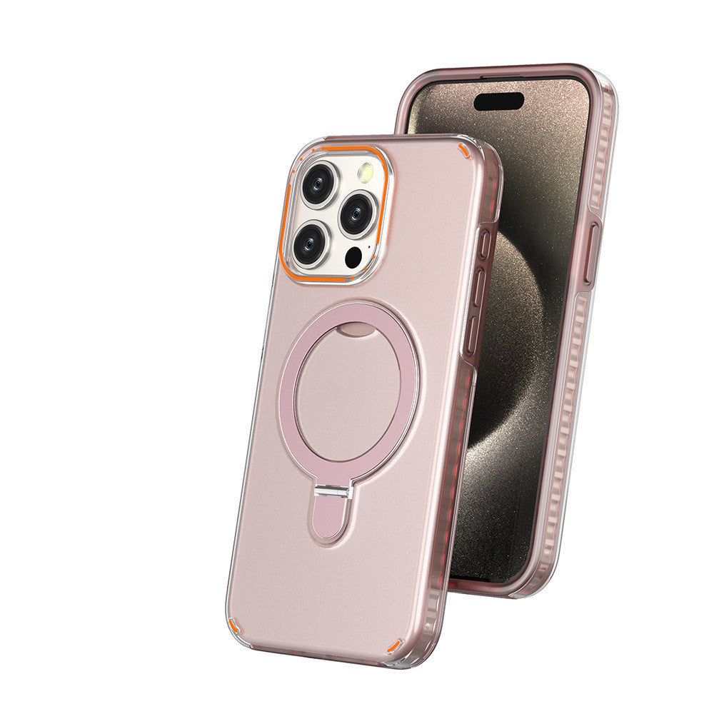 MagSafe iPhone 13 & 14 Case with Invisible Stand – Shockproof & Lens Protection