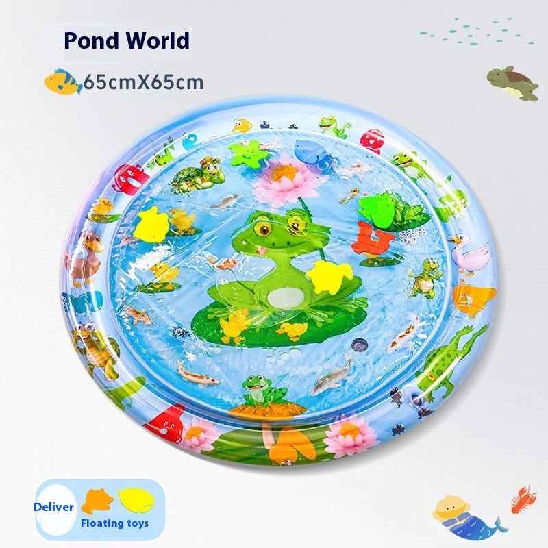 Inflatable Cat Cooling Water Mat – Summer Ice Pad with Ocean Theme (65cm / 100cm)