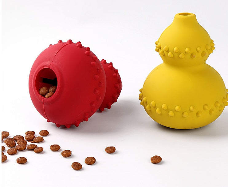 Leaky Gourd Dog Treat Toy – Slow Feeder Puzzle Ball for Small & Medium Dogs