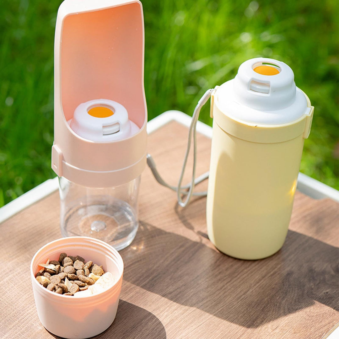 2-in-1 Pet Water & Food Bottle – Leakproof Travel Feeder for Dogs & Cats – grooming kit
