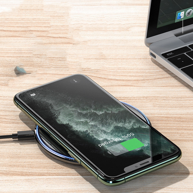 KUULAA 15W Fast Wireless Charger – USB-C | Black & White