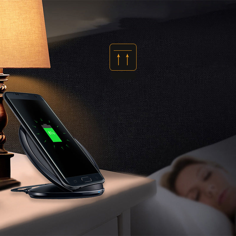 Qi-Certified Fast Wireless Charger – 9V/1A with LED Indicator & Safety Protection (QC2.0/QC3.0 Compatible)
