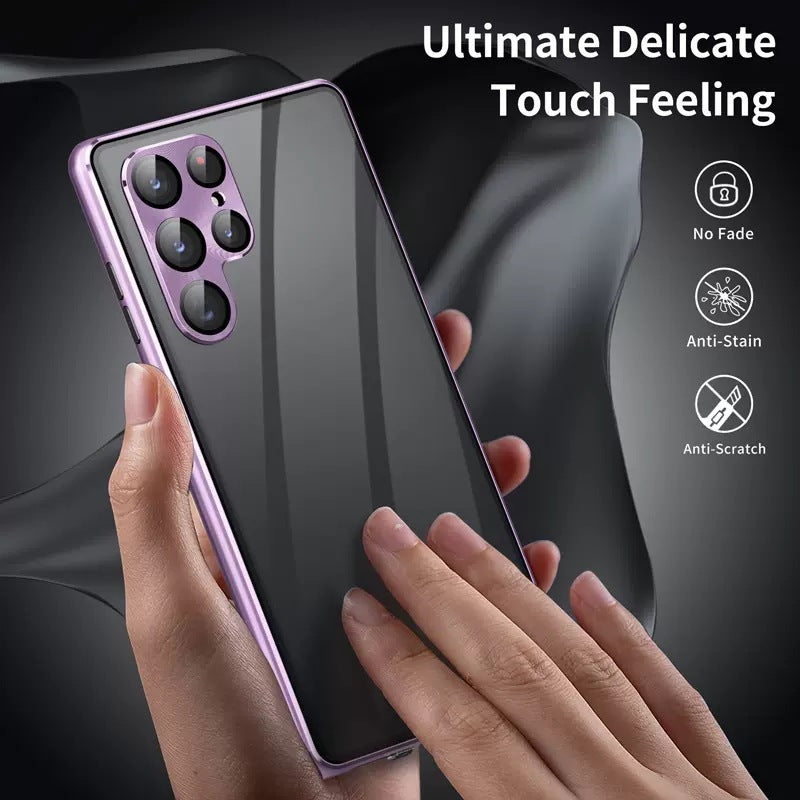 Magnetic Mirror Metal Phone Case – Stylish Shockproof Cover for Android Phones