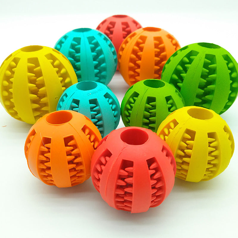 Silicone Dog Treat Ball – Chew Toy & Teeth Cleaning Dispenser