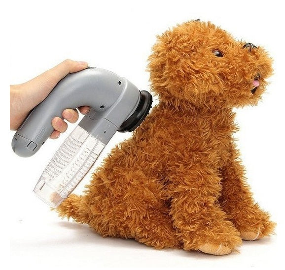Pet Hair Vacuum Grooming Brush – Gentle & Quiet Fur Remover