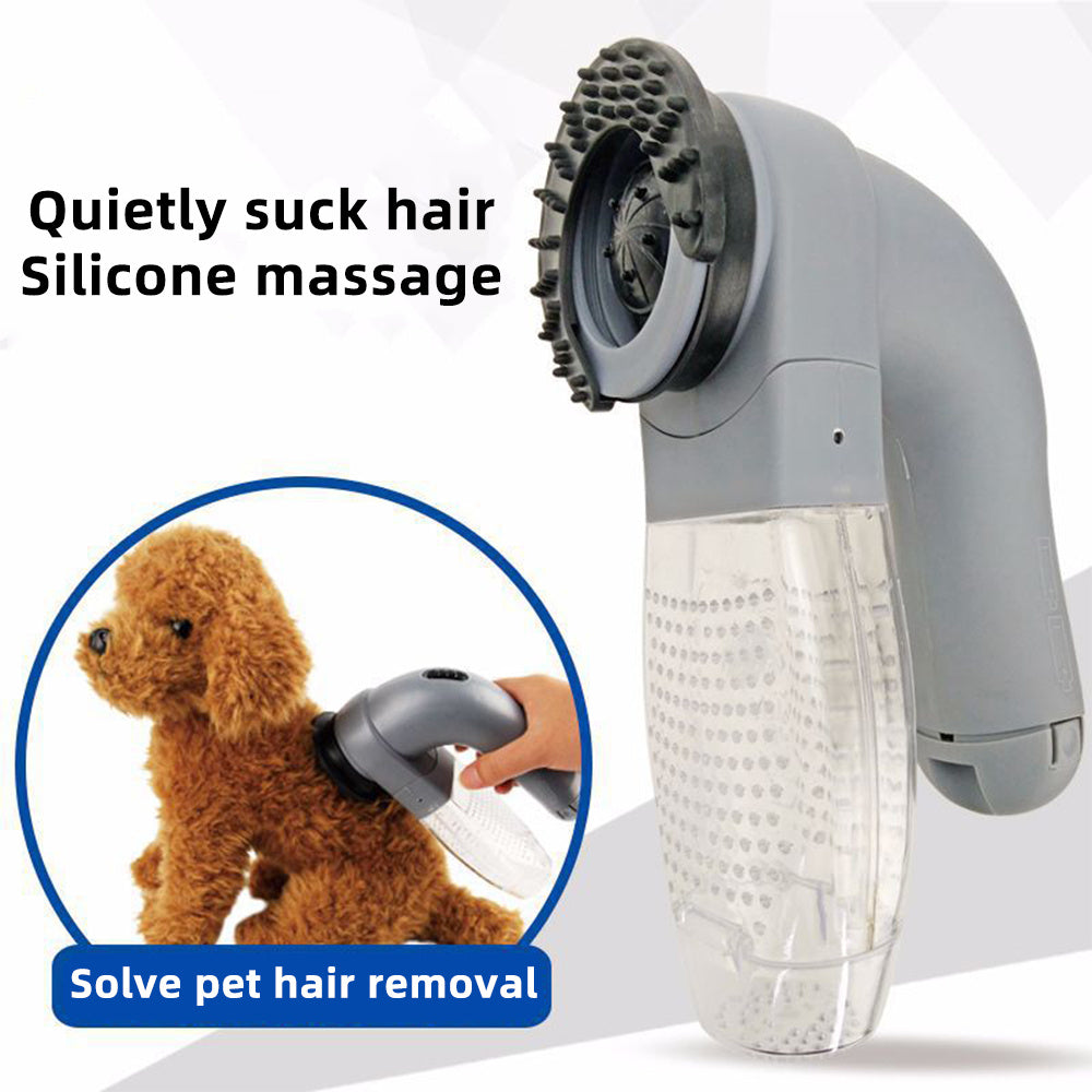 Pet Hair Vacuum Grooming Brush – Gentle & Quiet Fur Remover – grooming kit