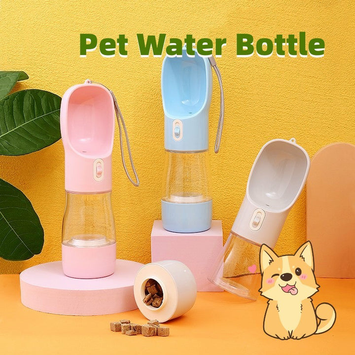 Portable Pet Water Bottle – 458ml Leak-Proof Dog & Cat Travel Cup – grooming kit